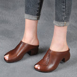 Niulatu Women Sandals Women Heels Sandals 2025 Elegant Woman Shoes With Low Heels Zapatos Mujer Summer Sandals Women Mules Ladies Shoes DJSE