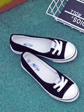 Niulatu Women Shoes Shoes Comfortable Shoes Slip-on Korean Tide Students Set Foot Flat Shoes Flat Heel Summer Round Toe Casual DJSE