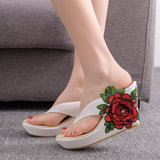 Niulatu High Heel Slippers Woman Slippers Lady Home Slippers Casual Beach Flip Flops Thick Bottom Sandals Women Shoes DJSE