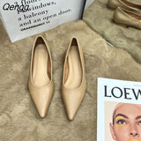Niulatu Loafers Shoes 2025 Spring Women Slip On Leather Shoes Women Fashion Shallow Flats Heel Shoes DJSE