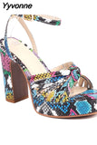 Niulatu Chunky Heels Sandals 2025 Brand New Spring Summer Fashion Ankle Strap comfy Walking Office Lady Woman Shoes DJSE