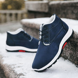 Niulatu Snow Boots Comfortable Warm Boots Ankle boots Wear-resistant Cotton Shoes Men snow boots velvet Ankle boots DJSE