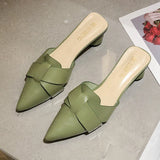 Niulatu and Summer Women's Sandals Chic Pointed High Heel Sandals Sexy Ladies Sandals Fashion Women's Shoes DJSE