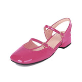 Niulatu Flats Vintage Square Toe Buckle Band Women Casual Loafers Flat Shoes Woman Ballerina Slip On Shallow Solid Moccasins DJSE