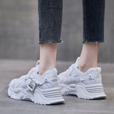 Niulatu for Women with Free Shipping 2025 Designer Platform Casual Sports Running Vulcanized White Shoes Female Chunky Sneaker DJSE