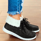 Niulatu Size Women Cotton Shoes 2025 Winter Keep Warm Plus Velvet Ladies Flats Loafers Comfortable Non-Slip Female Snow Ankle Boots DJSE
