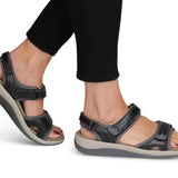 Niulatu Women's Sandals Casual Comfort Platform Flats Fish Mouth Hollow Open Toe Beach Shoes Sandalias Femininas Ortopedicas DJSE
