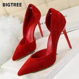 Niulatu Shoes Suede Woman Pumps Ladies Stiletto Women Shoes Red Pink Black Wedding Shoes High Heels 2025 Women Basic Pump Shoes DJSE