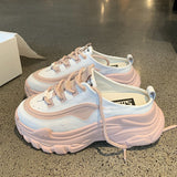 Niulatu Spring Casual Shoes Women Half-drag Fashion Women Shoes Lazy Shoes Shoes for Women Sneakers Platform Shoes Zapatos De Mujer DJSE