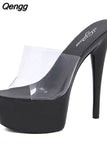 Niulatu sexy women's shoes waterproof platform Roman fish mouth lady super high heel slippers fashion casual sandals DJSE