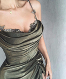 Niulatu Satin Prom Dress Pageant Dress Glam Evening Dress HZ1007