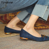 Niulatu Women Spring Pumps Fasion French Retro Square Toe Brushed Metal Thick Medium Heels Boat Female Slip-on Professional Shoes Mujer DJSE