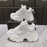 Niulatu Women's Shoes 2025 White Shoes On Platform Ladies Woman Vulcanize Casual Breathable Sneaker Black Chunky Sneakers Spring DJSE