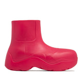 Niulatu Design Modern Fashion Ankle Rainboots Elastic Waterproof Upper Thick Platform Flat Height Increasing Non Slip Rainy Shoes DJSE