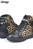 Niulatu Fashion Platform Shoes for Women Casual Rivet canvas shoes women high top sneakers Designer Flats High Quality Boots DJSE