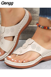 Niulatu Women Sandals Low Heels Summer Shoes For Women Orthopedic Sandals Summer Women Flip Flops Beach Slippers Zapatos Mujer 2025 DJSE