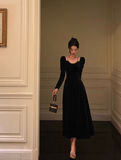 Sexy A line Long Sleeves Autumn Velvet 21st Birthday Dress Party Gown Birthday Outfits Birthday Dress Ideas For Women HZ1214
