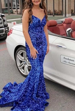 Niulatu Mermaid Glitter Prom Dress Long Evening Gowns Dark Green Women Formal Dresses HZ1007