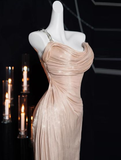 Niulatu Pink One Shoulder Sheath Prom Evening Dress HZ1007