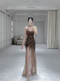 Niulatu Sweetheart Neckline Long Evening Dress With Split Glam Dress HZ1007