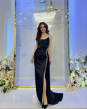 Niulatu Black Sheath Evening Dress Black Reception Dress HZ1007