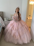 Niulatu Lace Appliques Ball Gown Sweet 16 Dress Quinceanera Dress HZ0113