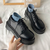 Niulatu Uniform shoes Jk Student Shoes Girls Women Kawaii Lolita Soft Girl Round Toe lolita Platform Oxford shoes women DJSE
