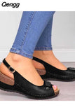 Niulatu Retro Wedges Summer Wedge Sandals Female Casual Sewing Women's Shoes Comfortable Ladies Sandalias Plus Size 2025 DJSE
