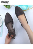 Niulatu Fashion Women's Flat Shoes Pointed Toe Light Luxury Sandals Women Designers Elegant Woman Casual Comfortable Shoes DJSE