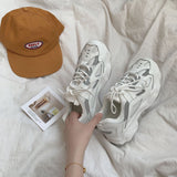 Niulatu wind reflective old shoes women 2025 spring sports casual shoes flat breathable comfortable women's shoes DJSE