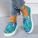 Niulatu Women Shoes Flats Casual Ladies Shoe Woman Lace-Up Mesh Light Breathable Female Zapatillas De Deporte Para Mujer Floral DJSE