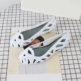 Niulatu Women's Sandals Hollow Summer Shoes for Women Slip on Jelly Shoes Sandals Fashion Soft Light Slides Ladies Comfort Shoe DJSE