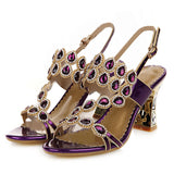 Niulatu Sandals Women Summer Shoes Woman Party Shoes Fashion Women Sandals Square Heel 7cm A2265 DJSE