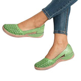 Niulatu Women's Sandals Summer Handmade Ladies Shoes Leather Breathable Sandals Women Flats Retro Style Cusomized Dropship Slippers DJSE