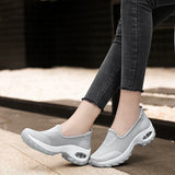 Niulatu Women Sneakers Ladies Slip on Knitting Autumn Walking Shoes Female Casual Comfort 2025 Fashion Woman Loafers Flat Shoes DJSE