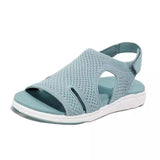 Niulatu Women Shoes Summer 2025 Fish Flying Velcro Women Casual Sandals Comfort Flat Sneaker Sandals Women's Size 43 Zapatillas Muje DJSE