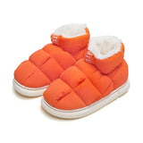 Niulatu Women's Home Slippers Winter Warm Plush Waterproof Slippers Women Comfortable Flat Indoor Non-slip Cotton Shoes Couple DJSE