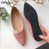 Niulatu Shoes Splice Color Shoe Ballerina Slip On Shoes Women Flats 2025 Fashion Pointed Toe Ballet Footwear Buty Damskie DJSE