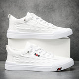 Niulatu White Sneakers Breathable Men's Sports Shoes Comfortable Outdoor Lace Up Walking Trainers Man Casual Sneakers Shoes DJSE