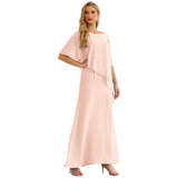 Niulatu Chiffon Plus Size Mother of The Bride Dresses Formal Prom Gown Ruffle HZ1007