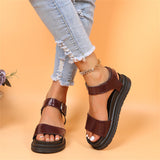Niulatu Arrival Brand Open Toe Platform Punk Chunky Heel Buckle women's Sandals Black Leisure Casual Summer Shoes Woman DJSE