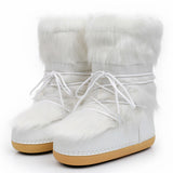 Niulatu Women Boot 2025 Winter European American Fashion Space Boot Wool Moon Footwear Snow Boot Plush Thermal Women Shoes DJSE