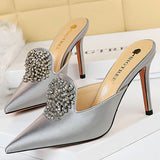 Niulatu Shoes New Woman Pumps Rhinestone Shoes For Women Heels Wedding Shoes Elegant Party Shoes Women High Heels Lady Stiletto DJSE