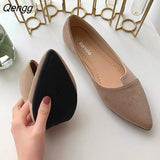 Niulatu Shoes Splice Color Shoe Ballerina Slip On Shoes Women Flats 2025 Fashion Pointed Toe Ballet Footwear Buty Damskie DJSE