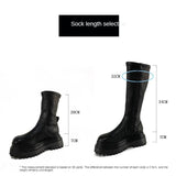 Niulatu Women Long Boots Women's Mid Calf Shoes Chunky Heel Autumn Winter Woman Designer Platform Boots Fashion Ladies Footwear New 2025 DJSE