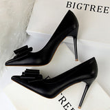 Niulatu Shoes Bow Woman Pumps Sexy High Heels Shoes Women Stiletto Casual Women Heels Office Shoes Women Basic Pump Ladies Shoes DJSE