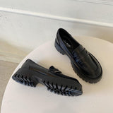 Niulatu Toe Street Style Chunky Heel Platform Women Loafers Shoes Black Punk Y2K Designer High Heel Women Pumps 1116 DJSE