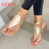 Niulatu Women Sandals 2025 Summer Outdoor Beach Flip-flop Sandals Solid Fashion Gladiator Sandals Women Flats Casual Ladies Shoes DJSE