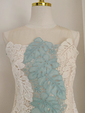 Niulatu A line Ivory Blue Lace Party Dress Holiday Birthday Outfits For Women SD366