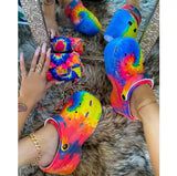 Niulatu Hot Popular Serpentine Small Hole Women Sandals Cute Slippers Platform Thick Bottom Back Strap Summer Ladies Casual Shoes DJSE
